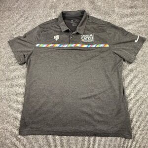 Nike Chicago Bears NFL Mens XXL On Field Crucial Catch Dri-FIT Polo Shirt Grey